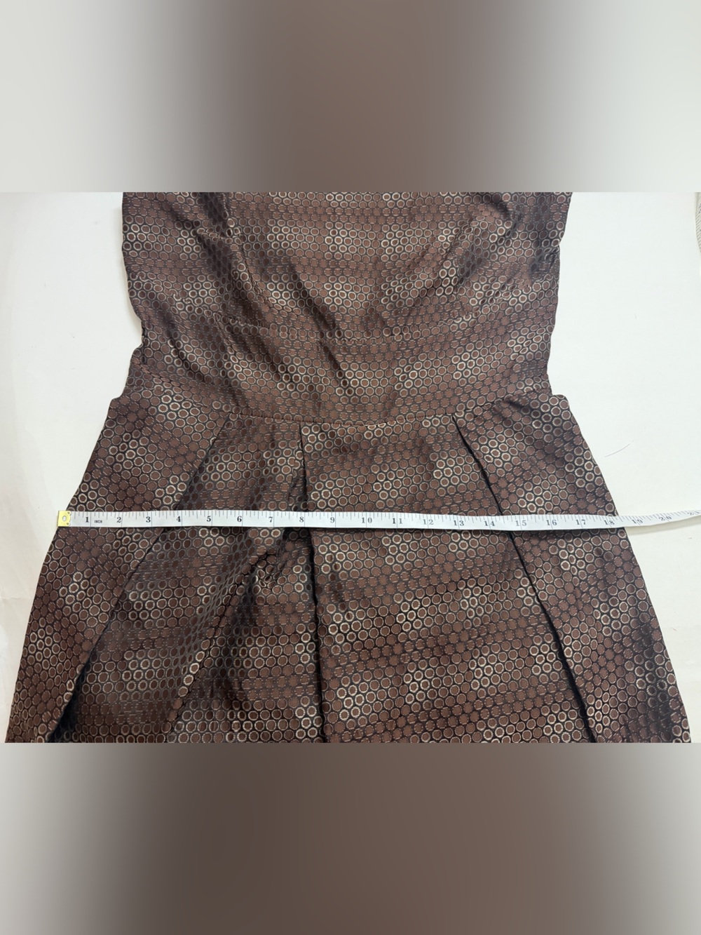 Comrags - Sleeveless Tulip Pleated Sheath Cocktail Midi Dress - Picture 7 of 8